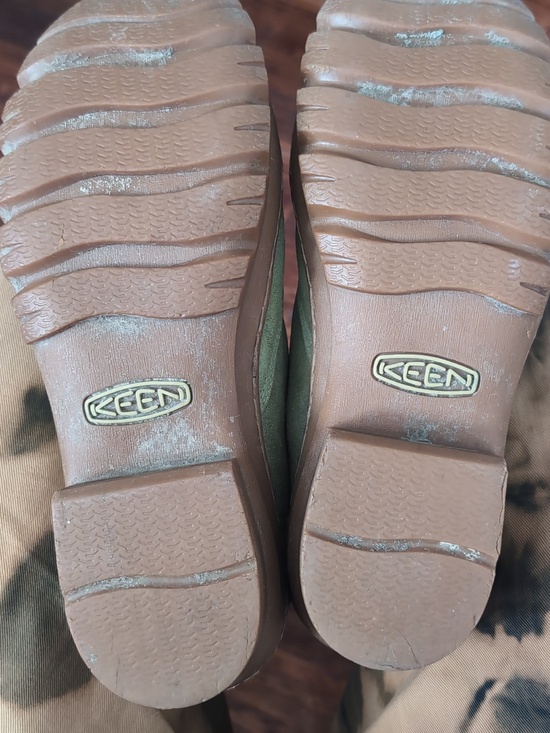 Keen Willamette WP Waterproof Green & Tan Leather Women's Boots Size 8 - Picture 4 of 7
